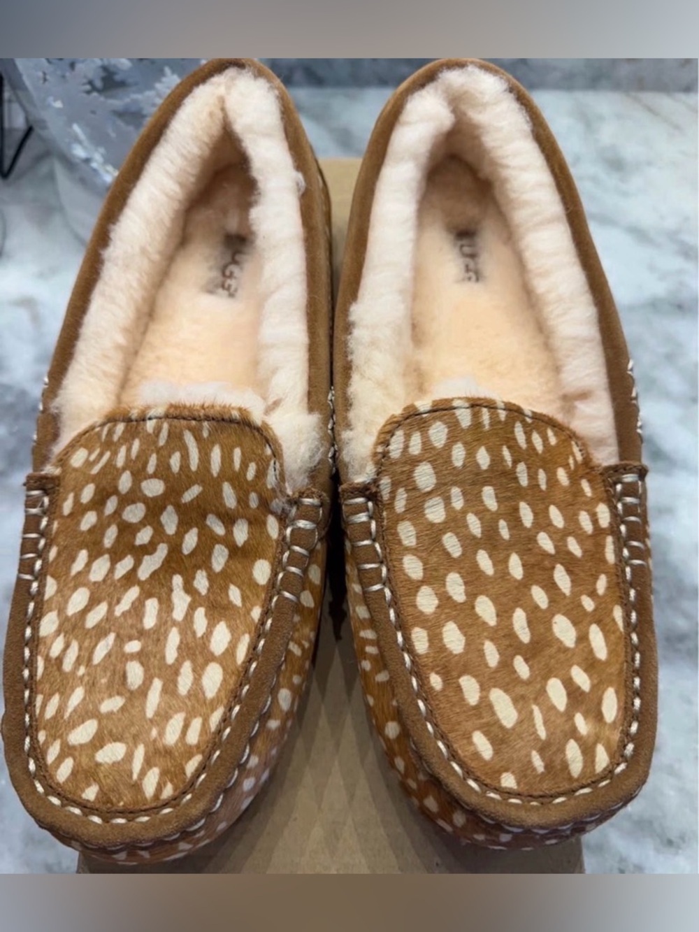 UGG Dakota Slippers 🦌 | Rare Fawn Print | Size 11 | BNWT Sheepskin